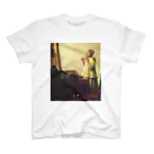 public domainの真珠のネックレスをもつ少女 / ヨハネス・フェルメール Regular Fit T-Shirt