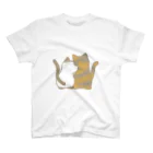 かわいいもののおみせ　いそぎんちゃくの仲良し猫の背中　ポインテッド&サビ Regular Fit T-Shirt