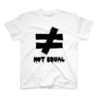 概念公式(≠not equal)の新！てーしゃつ スタンダードTシャツ