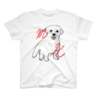 マルチーズ教のwhite dog Regular Fit T-Shirt