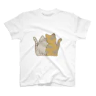 かわいいもののおみせ　いそぎんちゃくの表裏印刷　仲良し猫　鯖トラ&サビ Regular Fit T-Shirt