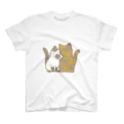 かわいいもののおみせ　いそぎんちゃくの表裏印刷　仲良し猫　ポインテッド&サビ Regular Fit T-Shirt