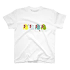 mametosoraのマメルリハインコのあくび顔 スタンダードTシャツ