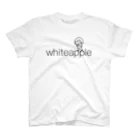 しろりんご牧場のwhiteapple(黒Ver) スタンダードTシャツ