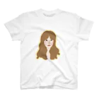 A Tのフランス若手女優 スタンダードTシャツ