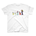 ミナミハチゴーのフルートファミリーwithアフロ女子 スタンダードTシャツ