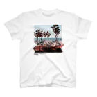 HALF MILE BEACH CLUBのBe Built, Then Lost - WHITE スタンダードTシャツ