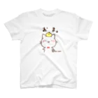 タカオエリの「おま。」しろねこさん。 スタンダードTシャツ