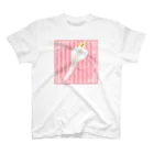 まめるりはことりのオカメインコ　ハートルチノーオカメインコ【まめるりはことり】 スタンダードTシャツ