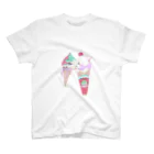 Noruneko-YaのMelting ice cream  スタンダードTシャツ