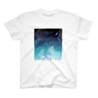 LALA CloveR.の冬の星空・ペンギン スタンダードTシャツ