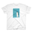 Hagino Taeko Goodsの物想うペンギンTシャツ スタンダードTシャツ