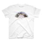 極　光のBAD ASS扇子白 Regular Fit T-Shirt