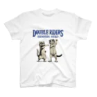 ねこのTシャツやさんのDOUBLE RIDERS あお スタンダードTシャツ