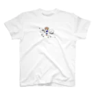 HarmonyCollege_Osyan-T-shirtの空を駆けるイラスト（白馬）Ｔシャツ スタンダードTシャツ