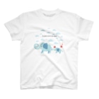 あかえほ & ちびそざいの象の親子【あかえほ公式】 Regular Fit T-Shirt