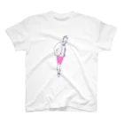 Chipafujiのピンクのハーフパンツ 티셔츠