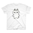 ゴキゲンサンショップのうさちゃんモノクロ スタンダードTシャツ