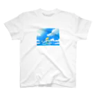 かぼちゃの花と空Tシャツ Regular Fit T-Shirt