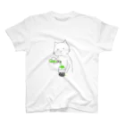 ゆいぼんのかき氷にシロップをかける猫(メロン) スタンダードTシャツ