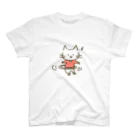 omimiのフラフープにゃんこ スタンダードTシャツ