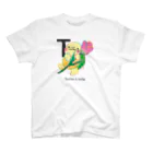 甲斐えるのブタ！ぶた！豚！のTurtle & tulip スタンダードTシャツ