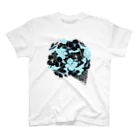 夜舟の黒紫陽花 Regular Fit T-Shirt