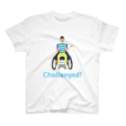 MiyataMiho/デザイナーイラストレーターのChallenged! チャレンジド《車いす》 スタンダードTシャツ