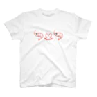 小エビちゃんデザインの小エビちゃんとたこちゃんのぴえん(文字なし) スタンダードTシャツ