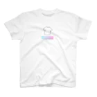 Tシャツ柄のTシャツ屋さんのTシャツ柄のTシャツ【ライトグレーの線】【線画】【グラデーションの四角】【Tsyatu-Tshirt】 スタンダードTシャツ