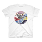 bingata the coralのオリ●ン風　クジラシャツ（紅型） スタンダードTシャツ