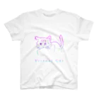 バーチャルねこ屋のNeon Virtual Cat 티셔츠