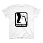 2BRO. 公式グッズストアの黒「KNEE HEAL」淡色Tシャツ スタンダードTシャツ