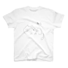 れおすし🍣の目をつむってかいたねこ スタンダードTシャツ