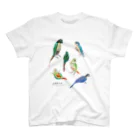 tottemoのウロコインコシリーズ スタンダードTシャツ