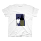 data_ypの青年と銅像1 Regular Fit T-Shirt