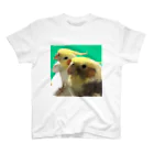 もんも09🐥🐥のオカメインコのかおるくんとひびきくん スタンダードTシャツ