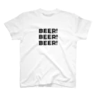 みなみのへんなみせのビール！ビール！ビール！(黒字) Regular Fit T-Shirt