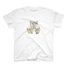 kiichacoの-犬猫猫- Regular Fit T-Shirt