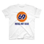 みんなのステッカーのROCKS NOT DEAD スタンダードTシャツ