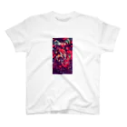 兎派のpaint_01_xx(red) Regular Fit T-Shirt