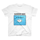 ウルモのウルモ犬　水に入る夏Tシャツ 티셔츠