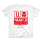 Big-T.jpのFRAGILE Tシャツ ＜ジョークTシャツ＞ スタンダードTシャツ