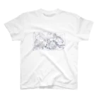 凩 灯のねむり鯨(線画) Regular Fit T-Shirt