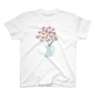 kkotomiiの紫陽花　背景なし スタンダードTシャツ