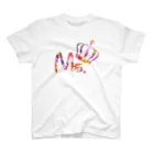 Mr.Rightのカップルコーデ トレンドの花柄ファッション「Ms.」レディース ピンク Regular Fit T-Shirt