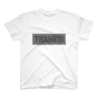 mochi labの離れると読めるTシャツ/THANKS! <淡色用> Regular Fit T-Shirt