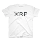 金融投資デザイン　カマラオンテ-ムラサキのXRP リップル ripple ロゴ 仮想通貨 暗号通貨 アルトコイン Regular Fit T-Shirt