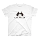 CAT-FREEKのCAT-FREEK（淡い色のTシャツ用） スタンダードTシャツ