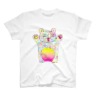 千瑛-chie-の目つきの悪いくま スタンダードTシャツ